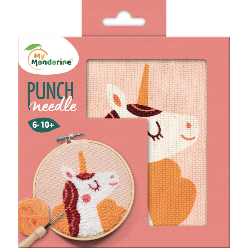 kit-costura-unicórnio Atividade Punch Needle para crianças