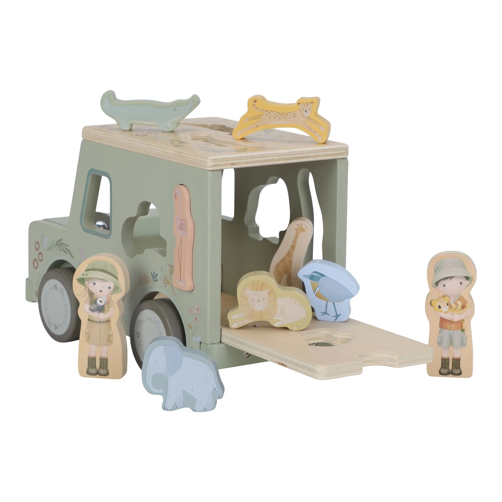 Caixa de Formas Carro Green Safari Friends-1