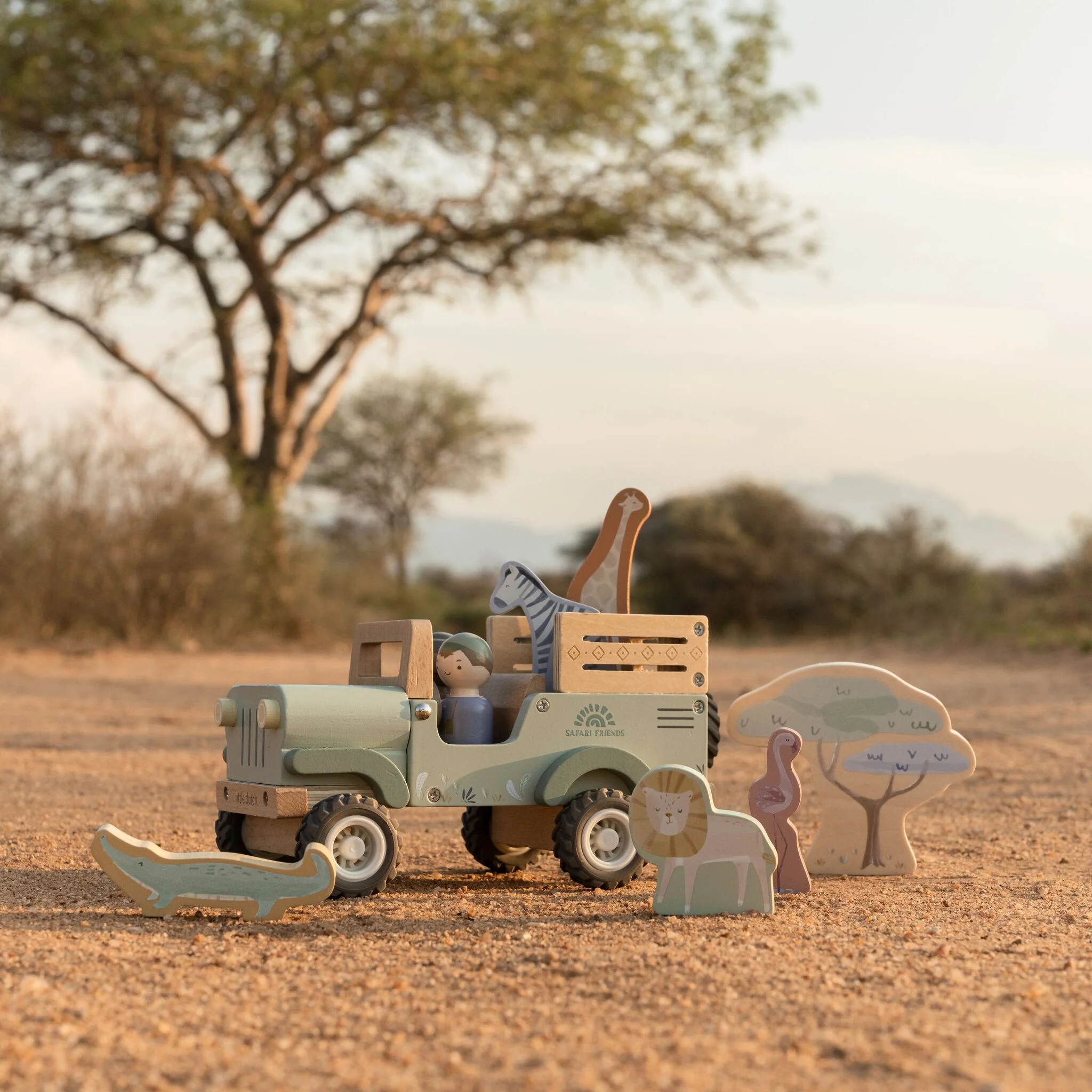 Caixa de Formas Carro Green Safari Friends-2