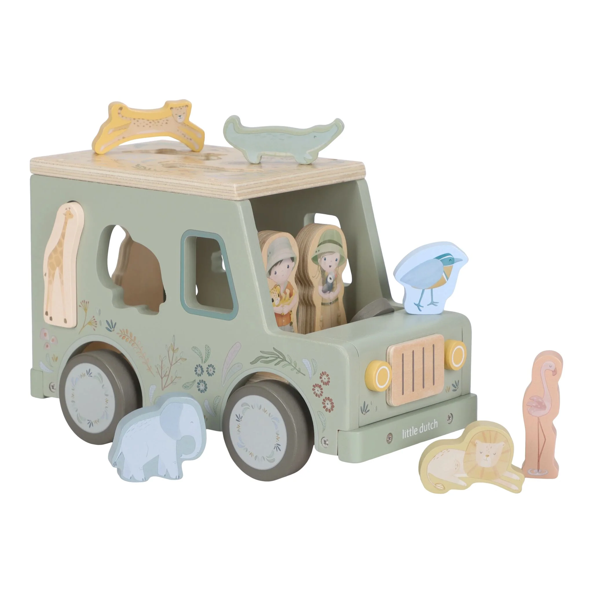 Caixa de Formas Carro Green Safari Friends